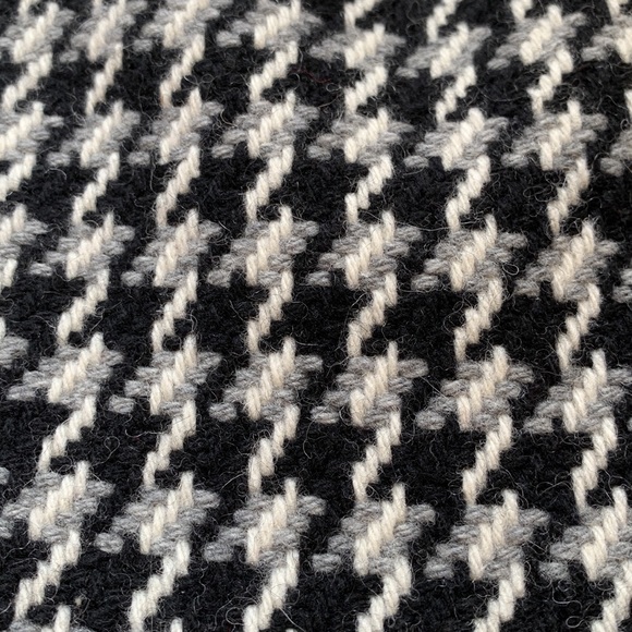 MAJE Jupe Courte Jarlone Wool Blend Houndstooth Mini Skirt Size sz 36 - Picture 6 of 7